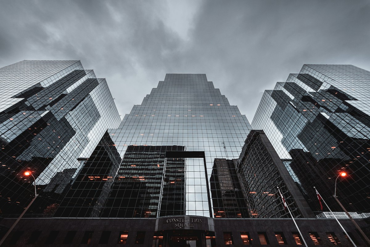 Illustrative aluminium & glass photograph